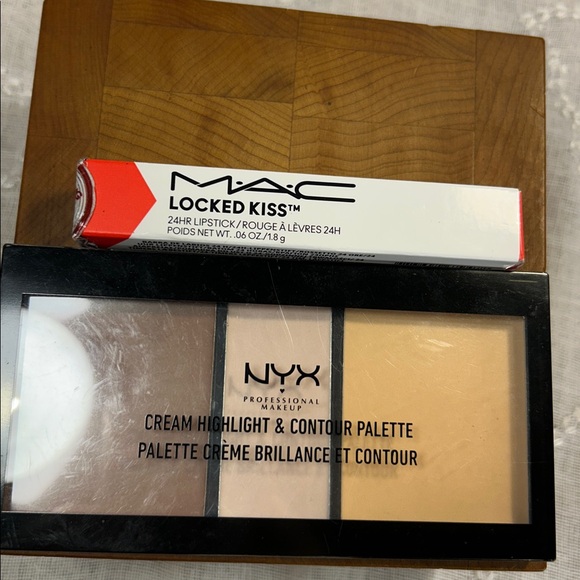 MAC Cosmetics Other - NWT MAC lipstick in gutsy, and NYX contour pallet
